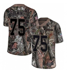 Nike New York Giants #75 Cameron Fleming Camo Men's Stitched NFL Limited Rush Realtree Jersey