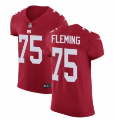 Nike New York Giants #75 Cameron Fleming Red Alternate Men's Stitched NFL New Elite Jersey