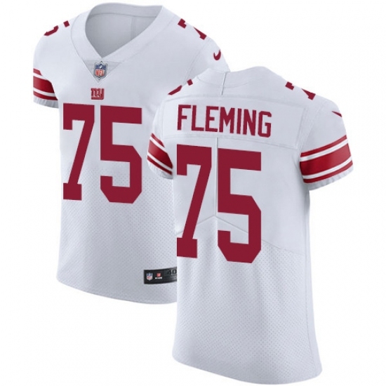Nike New York Giants #75 Cameron Fleming White Men's Stitched NFL New Elite Jersey Nike New York Giants #75 Cameron Fleming White Men's Stitched NFL New Elite Jersey