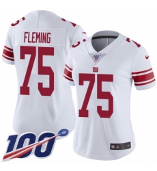 Women's New York Giants #75 Cameron Fleming White Stitched 100th Season Vapor Untouchable Limited Jersey Women's New York Giants #75 Cameron Fleming White Stitched 100th Season Vapor Untouchable Limited Jersey