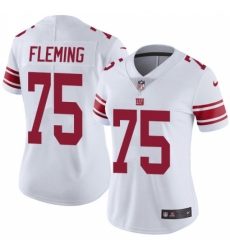 Women's New York Giants #75 Cameron Fleming White Stitched Vapor Untouchable Limited Jersey