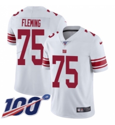 Youth New York Giants #75 Cameron Fleming White Stitched 100th Season Vapor Untouchable Limited Jersey Youth New York Giants #75 Cameron Fleming White Stitched 100th Season Vapor Untouchable Limited Jersey