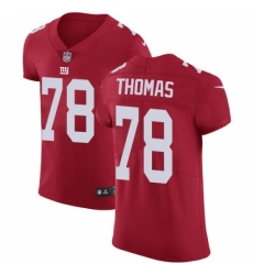 Men's New York Giants #78 Andrew Thomas Red Alternate Stitched NFL New Elite Jersey Men's New York Giants #78 Andrew Thomas Red Alternate Stitched NFL New Elite Jersey