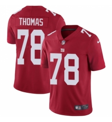 Men's New York Giants #78 Andrew Thomas Red Alternate Stitched NFL Vapor Untouchable Limited Jersey Men's New York Giants #78 Andrew Thomas Red Alternate Stitched NFL Vapor Untouchable Limited Jersey