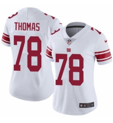 Women's New York Giants #78 Andrew Thomas White Stitched NFL Vapor Untouchable Limited Jersey