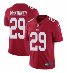 Men's New York Giants #29 Xavier McKinney Red Alternate Stitched Vapor Untouchable Limited Jersey