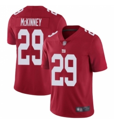 Men's New York Giants #29 Xavier McKinney Red Stitched Limited Inverted Legend Jersey