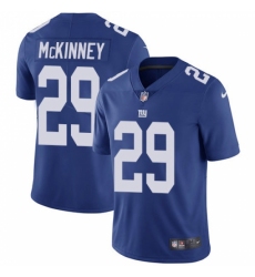 Men's New York Giants #29 Xavier McKinney Royal Blue Team Color Stitched Vapor Untouchable Limited Jersey