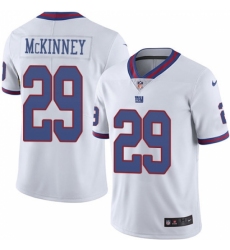 Men's New York Giants #29 Xavier McKinney White Stitched Limited Rush Jersey