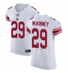 Men's New York Giants #29 Xavier McKinney White Stitched New Elite Jersey