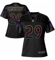 Women's New York Giants #29 Xavier McKinney Black Fashion Game Jersey