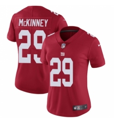 Women's New York Giants #29 Xavier McKinney Red Alternate Stitched Vapor Untouchable Limited Jersey