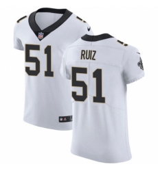 Men's New Orleans Saints #51 Cesar Ruiz White Stitched NFL New Elite Jersey