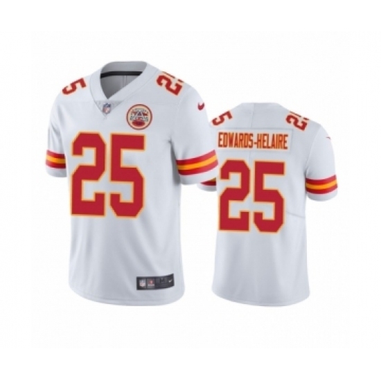 Kansas City Chiefs #25 Clyde Edwards-Helaire White 2020 NFL Draft Vapor Limited Jersey Kansas City Chiefs #25 Clyde Edwards-Helaire White 2020 NFL Draft Vapor Limited Jersey