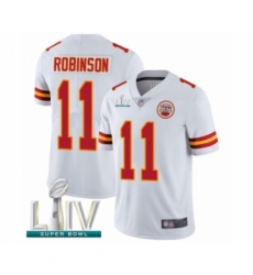 Men's Kansas City Chiefs #11 Demarcus Robinson White Vapor Untouchable Limited Player Super Bowl LIV Bound Football Jersey