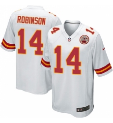 Men's Nike Kansas City Chiefs #14 Demarcus Robinson Game White NFL Jersey