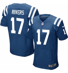 Men's Nike Indianapolis Colts #17 Philip Rivers Royal Blue Team Color Stitched NFL Vapor Untouchable Elite Jersey