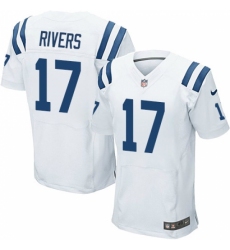 Men's Nike Indianapolis Colts #17 Philip Rivers White Stitched NFL New Elite Jersey