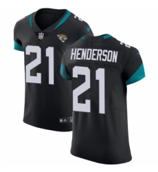 Men's Jacksonville Jaguars #21 C.J. Henderson Black Team Color Stitched Vapor Untouchable Elite Jersey