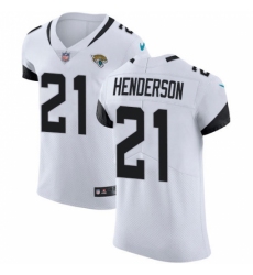 Men's Jacksonville Jaguars #21 C.J. Henderson White Stitched New Elite Jersey