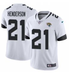 Men's Jacksonville Jaguars #21 C.J. Henderson White Stitched Vapor Untouchable Limited Jersey