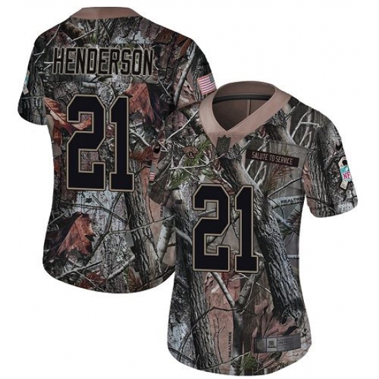 Women's Jacksonville Jaguars #21 C.J. Henderson Camo Stitched Limited Rush Realtree Jersey Women's Jacksonville Jaguars #21 C.J. Henderson Camo Stitched Limited Rush Realtree Jersey