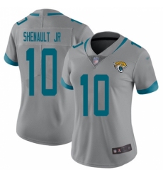 Women's Jacksonville Jaguars #10 Laviska Shenault Jr. Silver Stitched Limited Inverted Legend Jersey