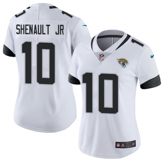 Women's Jacksonville Jaguars #10 Laviska Shenault Jr. White Stitched Vapor Untouchable Limited Jersey Women's Jacksonville Jaguars #10 Laviska Shenault Jr. White Stitched Vapor Untouchable Limited Jersey