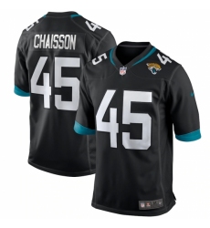 Men's Jacksonville Jaguars #45 K'Lavon Chaisson Nike Black 2020 NFL Draft First Round Pick Game Jersey