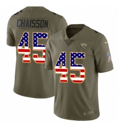Youth Jacksonville Jaguars #45 K'Lavon Chaisson Olive USA Flag Stitched NFL Limited 2017 Salute To Service Jersey Youth Jacksonville Jaguars #45 K'Lavon Chaisson Olive USA Flag Stitched NFL Limited 2017 Salute To Service Jersey
