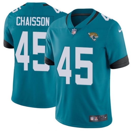 Youth Jacksonville Jaguars #45 K'Lavon Chaisson Teal Green Alternate Stitched NFL Vapor Untouchable Limited Jersey Youth Jacksonville Jaguars #45 K'Lavon Chaisson Teal Green Alternate Stitched NFL Vapor Untouchable Limited Jersey