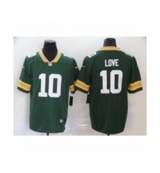 Green Bay Packers #10 jordan love Green Team Color Vapor Untouchable Limited Player Football Jersey