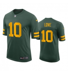 Men's Green Bay Packers #10 Jordan Love Nike Alternate Vapor Limited Player NFL Jersey - Green