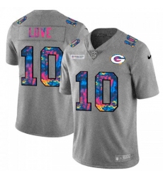 Men's Green Bay Packers #10 Jordan Love Nike Multi-Color 2020 NFL Crucial Catch NFL Jersey Greyheather