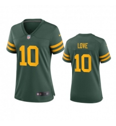Women's Green Bay Packers #10 Jordan Love Nike Alternate Game Player NFL Jersey - Green