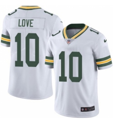 Youth Green Bay Packers #10 Jordan Love White Stitched NFL Vapor Untouchable Limited Jersey