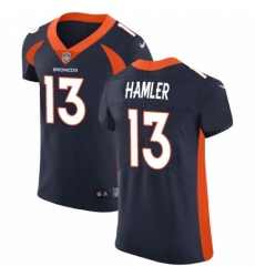 Men's Denver Broncos #13 KJ Hamler Navy Blue Alternate Stitched New Elite Jersey