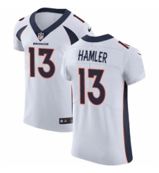 Men's Denver Broncos #13 KJ Hamler White Stitched New Elite Jersey