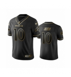 Denver Broncos #10 Jerry Jeudy Black Golden Edition Vapor Limited Jersey