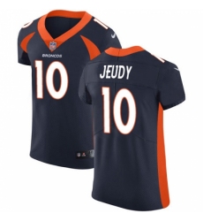 Men's Denver Broncos #10 Jerry Jeudy Navy Blue Alternate Stitched New Elite Jersey