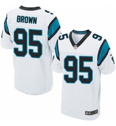 Men's Carolina Panthers #95 Derrick Brown White Stitched NFL New Elite Jersey
