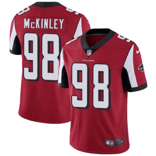 Youth Nike Atlanta Falcons #98 Takkarist McKinley Red Team Color Vapor Untouchable Limited Player NFL Jersey Youth Nike Atlanta Falcons #98 Takkarist McKinley Red Team Color Vapor Untouchable Limited Player NFL Jersey