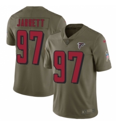 Men's Nike Atlanta Falcons #97 Grady Jarrett Limited Olive 2017 Salute to Service NFL Jersey
