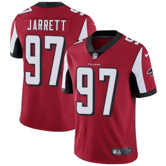 Men's Nike Atlanta Falcons #97 Grady Jarrett Red Team Color Vapor Untouchable Limited Player NFL Jersey Men's Nike Atlanta Falcons #97 Grady Jarrett Red Team Color Vapor Untouchable Limited Player NFL Jersey