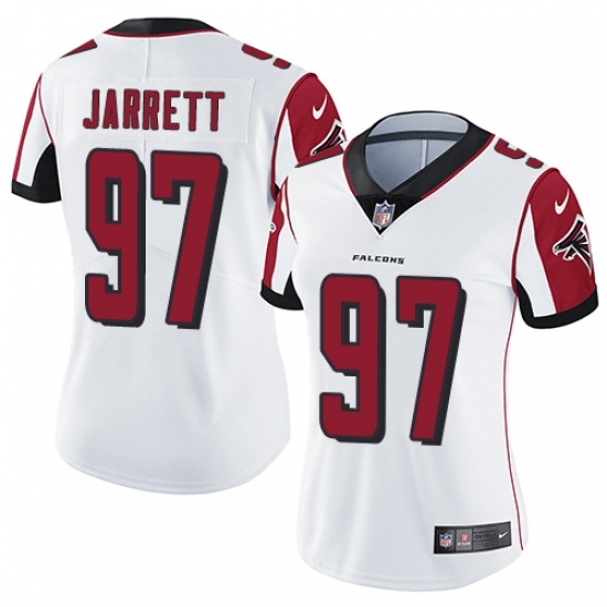 Women's Nike Atlanta Falcons #97 Grady Jarrett White Vapor Untouchable Limited Player NFL Jersey Women's Nike Atlanta Falcons #97 Grady Jarrett White Vapor Untouchable Limited Player NFL Jersey
