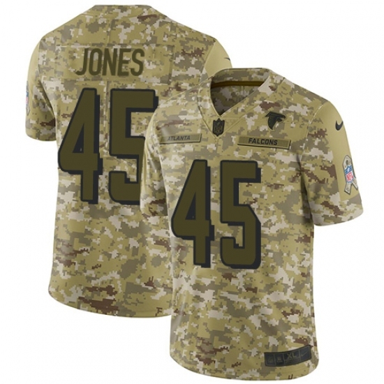 Youth Nike Atlanta Falcons #45 Deion Jones Limited Camo 2018 Salute to Service NFL Jersey Youth Nike Atlanta Falcons #45 Deion Jones Limited Camo 2018 Salute to Service NFL Jersey