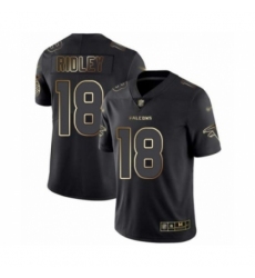 Men's Atlanta Falcons #18 Calvin Ridley Black Gold Vapor Untouchable Limited Player 100th Season Football Jersey Men's Atlanta Falcons #18 Calvin Ridley Black Gold Vapor Untouchable Limited Player 100th Season Football Jersey