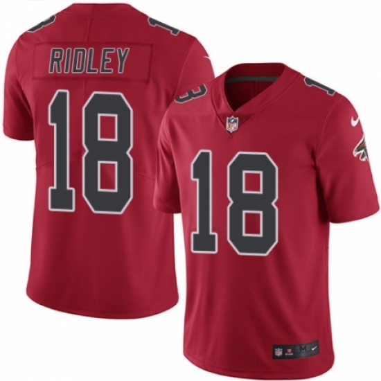 Men's Nike Atlanta Falcons #18 Calvin Ridley Limited Red Rush Vapor Untouchable NFL Jersey Men's Nike Atlanta Falcons #18 Calvin Ridley Limited Red Rush Vapor Untouchable NFL Jersey