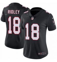 Women's Nike Atlanta Falcons #18 Calvin Ridley Black Alternate Vapor Untouchable Limited Player NFL Jersey