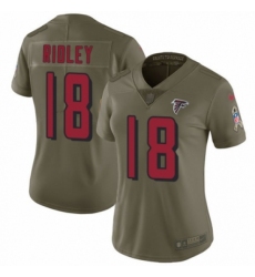 Women's Nike Atlanta Falcons #18 Calvin Ridley Limited Olive 2017 Salute to Service NFL Jersey Women's Nike Atlanta Falcons #18 Calvin Ridley Limited Olive 2017 Salute to Service NFL Jersey